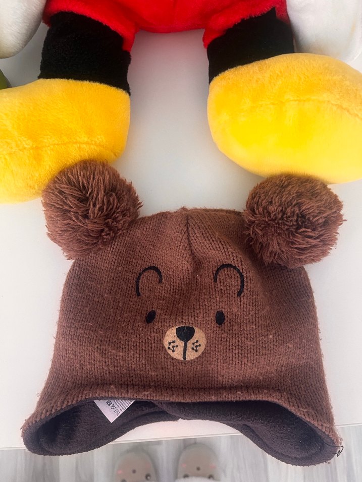 Kahverengi Nakışlı Erkek Çocuk Bere - Görsel 4