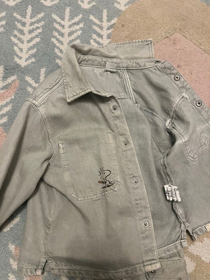 Düğmeli Erkek Çocuk Denim Ceket - Görsel 5