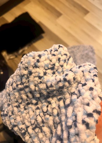 El dokuması bebek battaniyesi iki üç kere kullanıldı tertemiz - Görsel 3