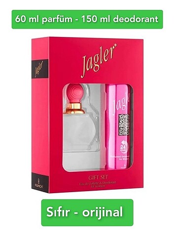Jagler kadın parfüm deodorant seti
