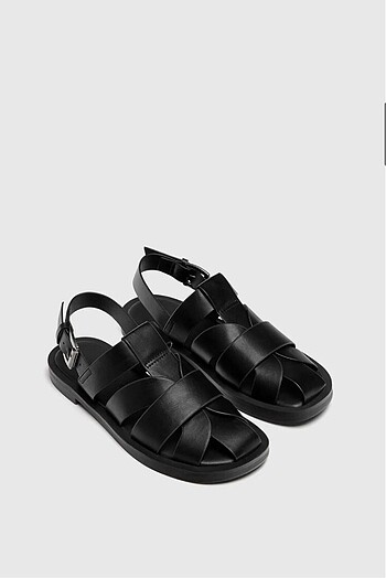 Pull and Bear Pull&Bear Kafes Sandalet-Siyah