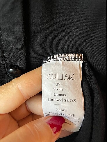 m Beden siyah Renk Adil Işık Yarım Kol Bluz-Siyah