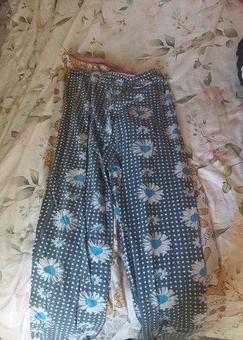 Diğer Bohem Çok Renkli Rahat Kadın Pijama Altı