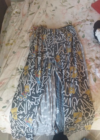 m Beden çeşitli Renk Bohem Çok Renkli Rahat Kadın Pijama Altı
