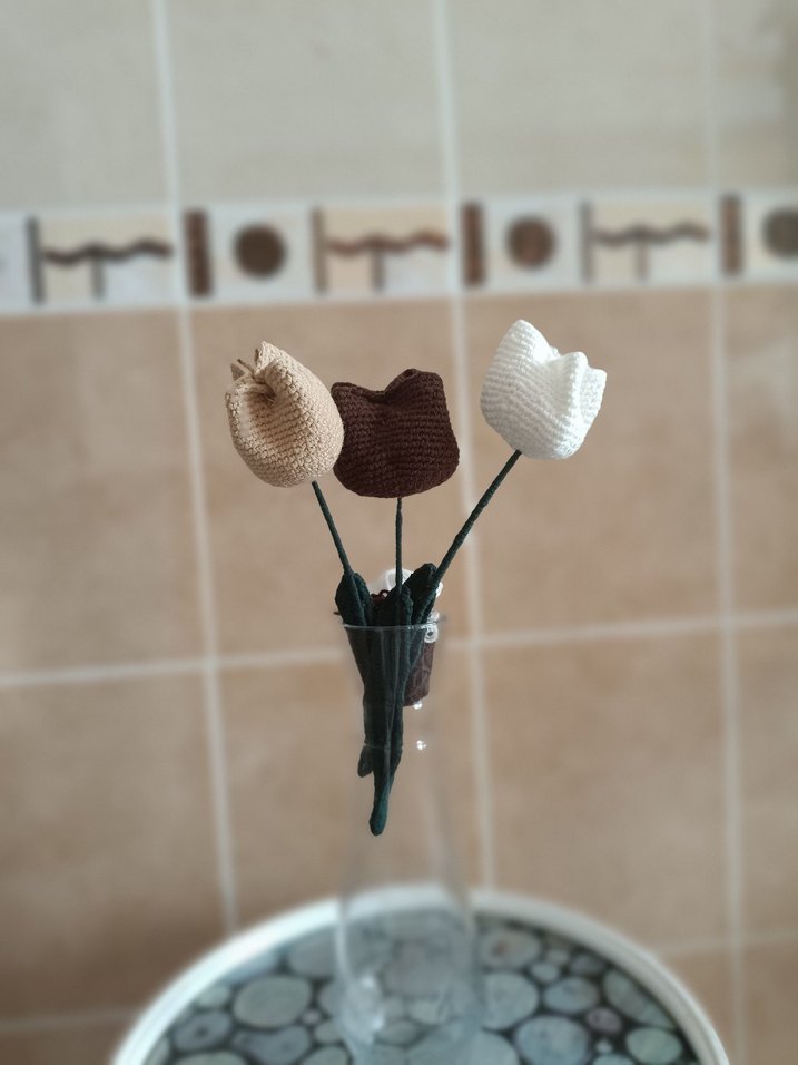 El Örgüsü lale Çiçekler - Görsel 2