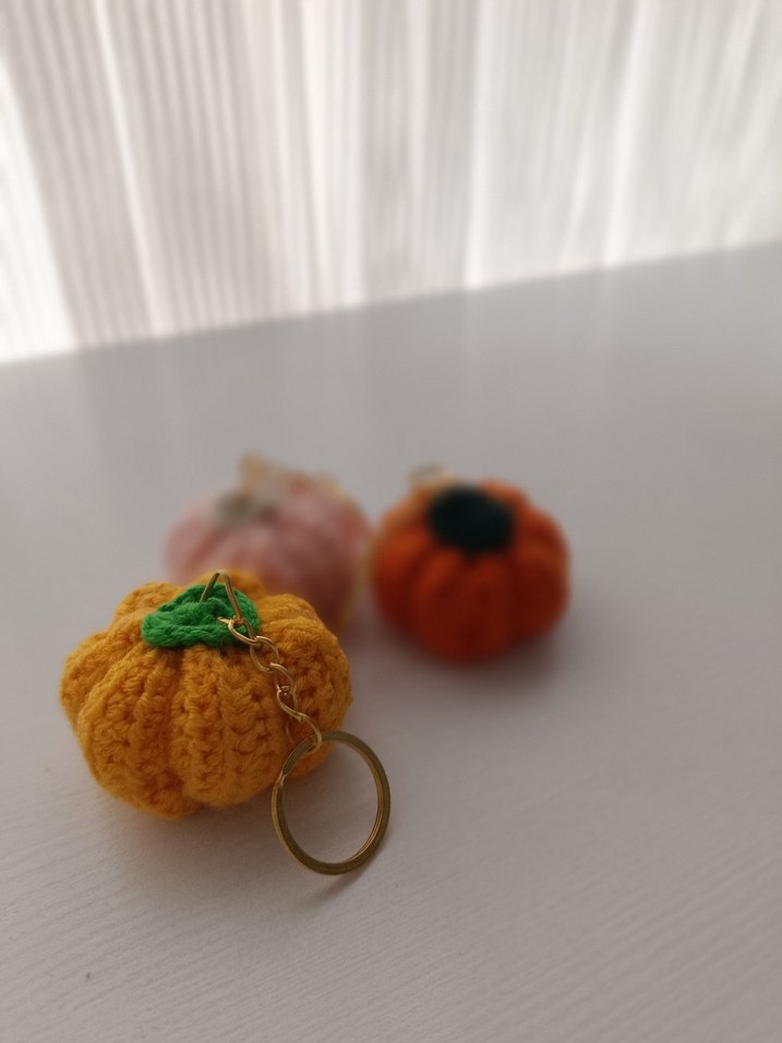 balkabağı anahtarlık - Görsel 3