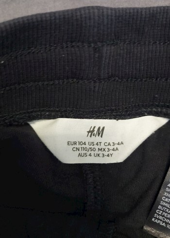 H&M çocuk eşofman altı 3 4 yaş - Görsel 2