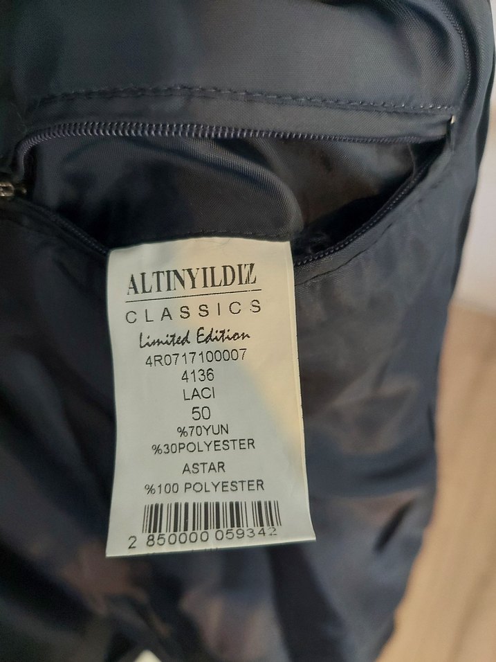 Altınyıldız Classics Yün Palto 50 beden - Görsel 5