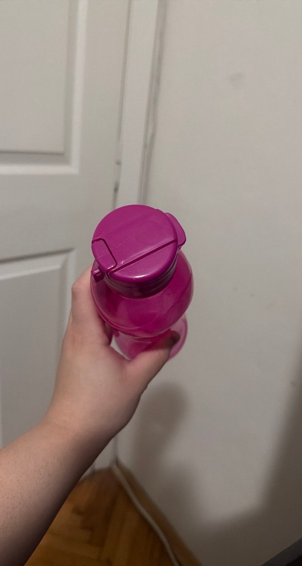 Pembe Plastik Su Şişesi - Görsel 4