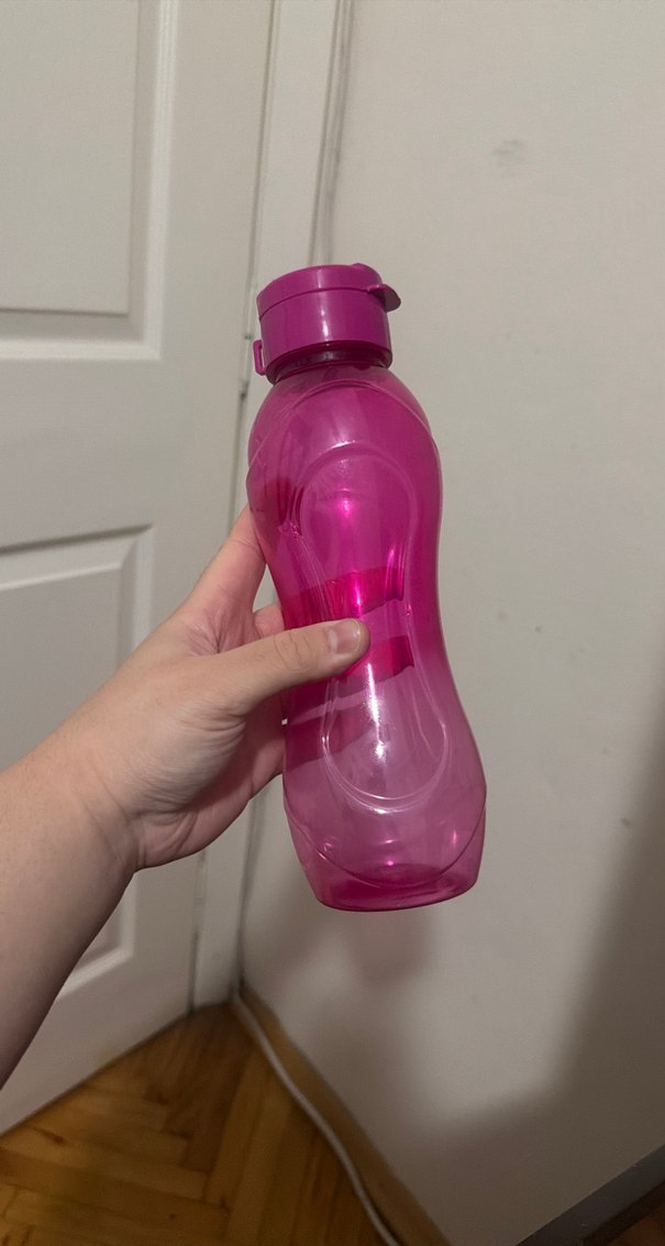 Pembe Plastik Su Şişesi - Görsel 2