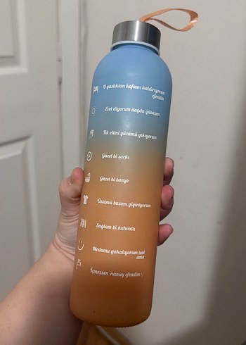 Mavi Turuncu Cam suluk - Görsel 2