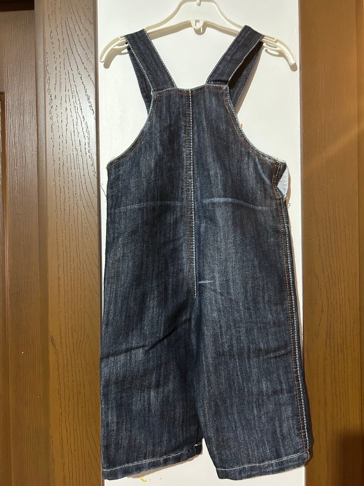 Renkli Nakışlı Erkek Çocuk Kot Tulum - Görsel 3