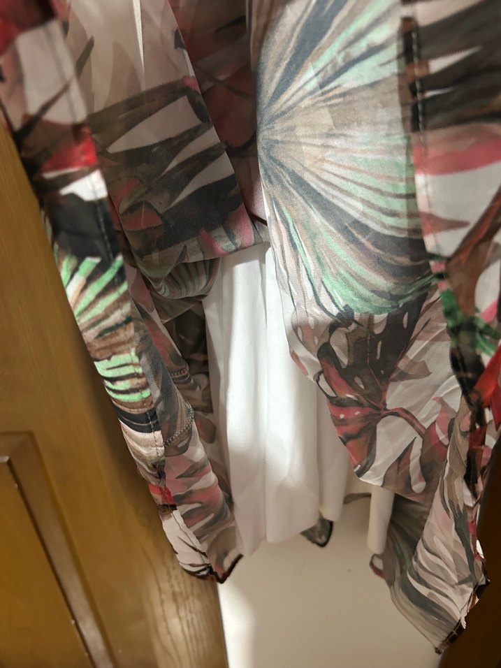 Çiçek Desenli Bohem Uzun Elbise - Görsel 3