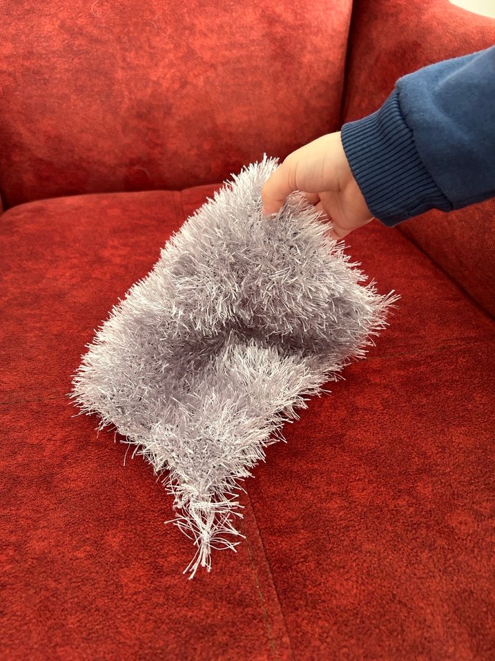 Gri Yumuşak bebek Banyo lifi - Görsel 3