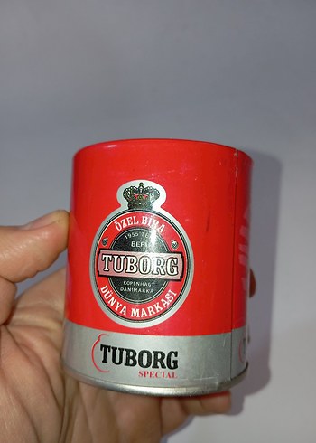 Tuborg sevgililer günü mumu.
Teneke kutu içinde 
Çok az kullanıl - Görsel 5