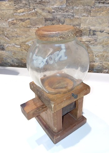 Made in USA 
1970 lerden fındık çerez dispanseri 
Masif ahşap. - Görsel 6