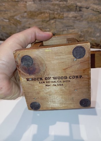 Made in USA 
1970 lerden fındık çerez dispanseri 
Masif ahşap. - Görsel 5