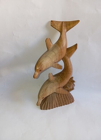 Ahşap yunuslar biblosu 30x17 cm