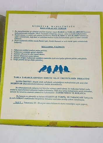  Beden 70 80 lerden Gökay marka mantar kutusu. İçinde mantar tabancasi 