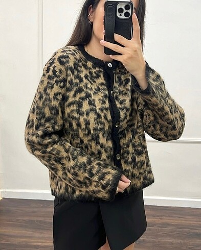 Leopar hırka
