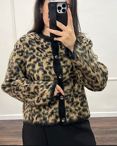 diğer Beden Leopar hırka