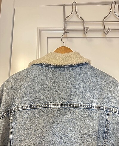 l Beden mavi Renk pull&bear yünlü kot ceket