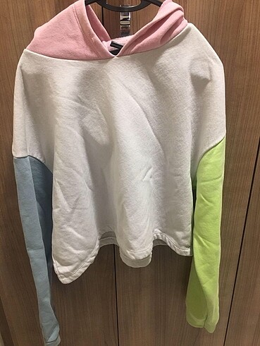 renkli crop sweat