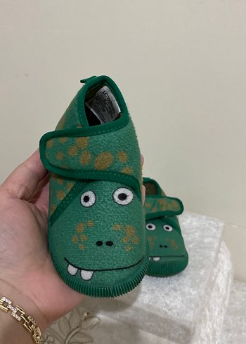 Yeşil Yılan Desenli Erkek Çocuk Terliği - Görsel 2