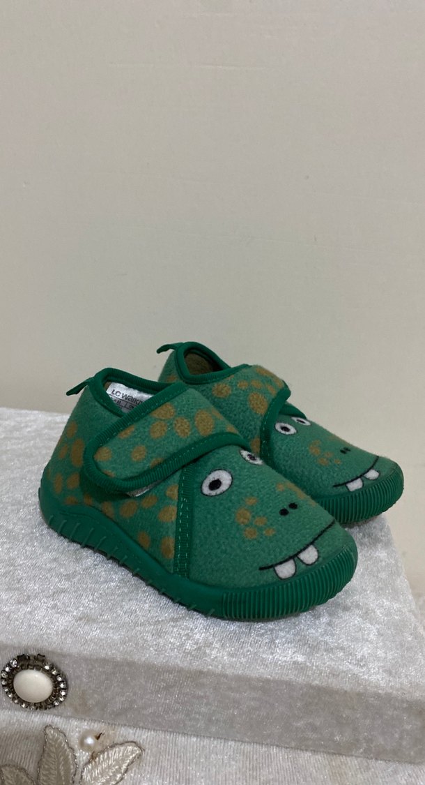 Yeşil Yılan Desenli Erkek Çocuk Terliği - Görsel 4