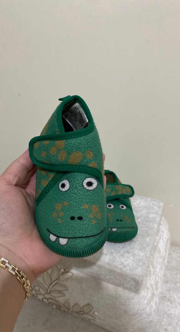 Yeşil Yılan Desenli Erkek Çocuk Terliği - Görsel 2