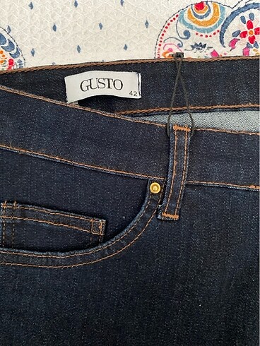 Gusto Koyu renk kot pantolon