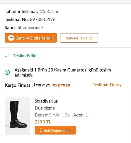 36 Beden Stradivarius Çizme