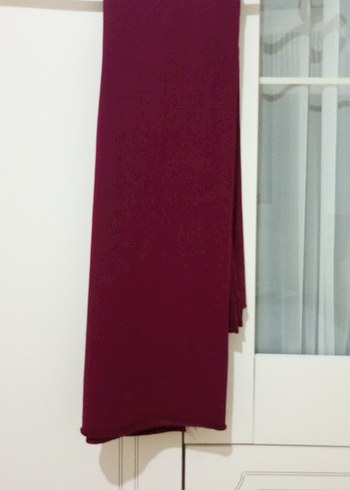 Bordo Kadın Saten Şal
