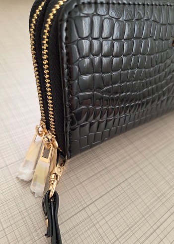 DERİMONT Desenli Deri Fermuarlı Cüzdan - Görsel 3