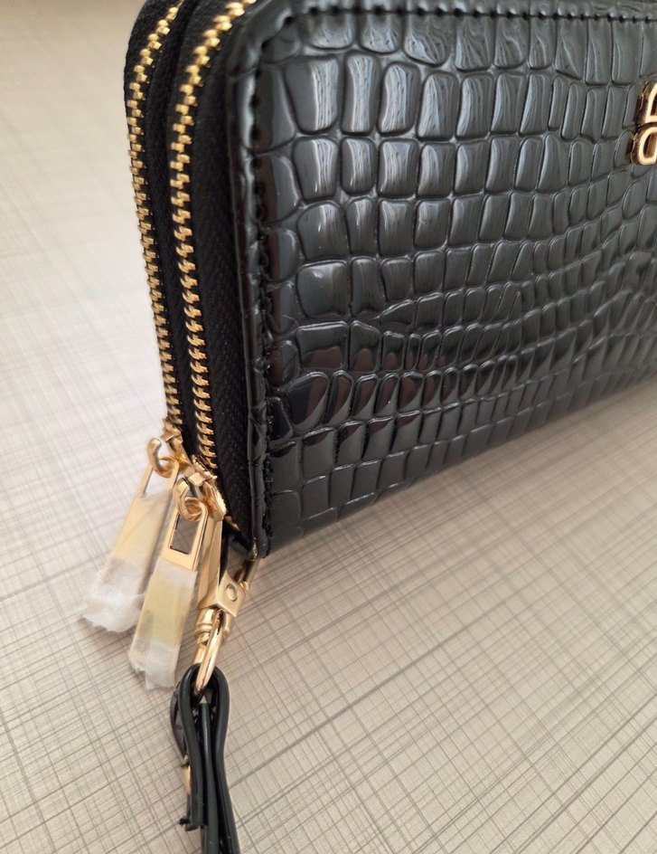 DERİMONT Desenli Deri Fermuarlı Cüzdan - Görsel 3