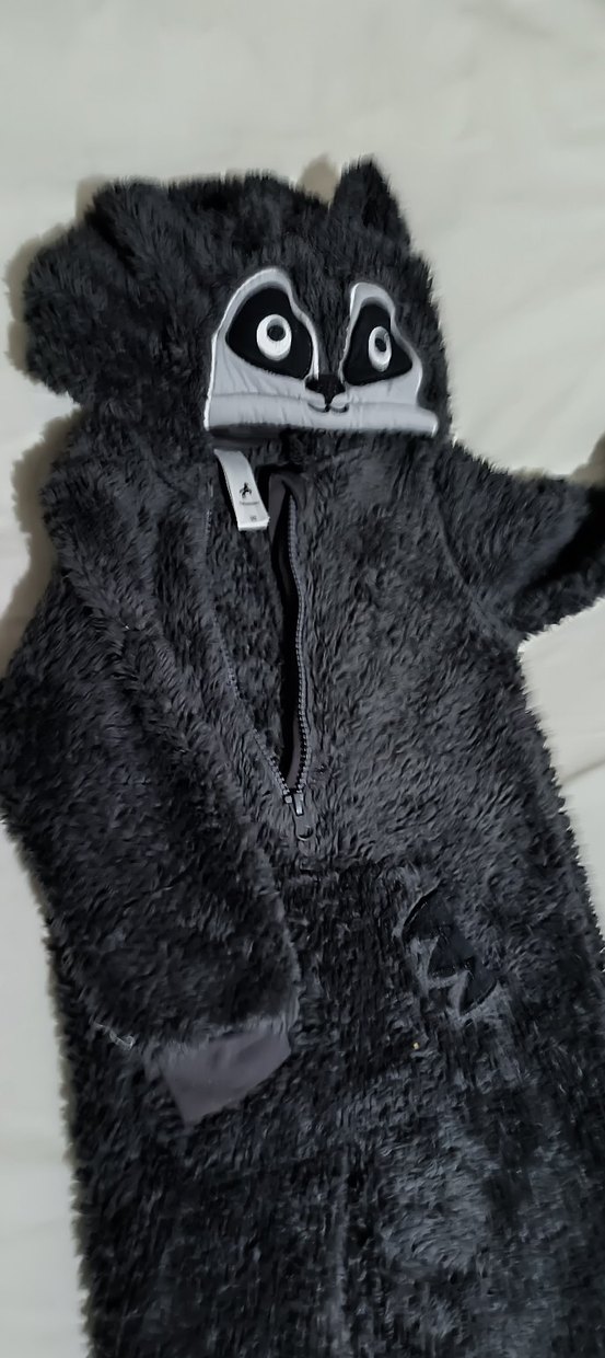 Koyu Gri Peluş Bebek Tulumu - Görsel 3