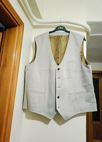 52 Beden camel Renk Yelek Blazer