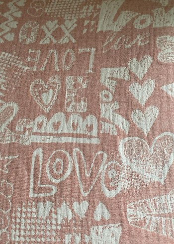 Pembe Baskılı Yatak Örtüsü - Görsel 7