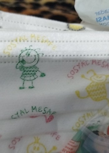 çocuk maskesi 15 adet - Görsel 3