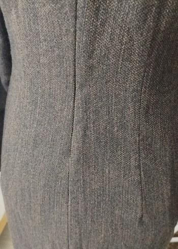 Düğmeli Kahverengi Ofis Kıyafeti - Görsel 8