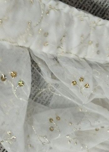 İşlemeli Beyaz Bohem Perde ürün deformelidir fiyat uygun - Görsel 13