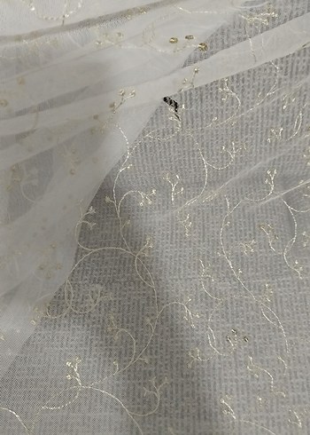 İşlemeli Beyaz Bohem Perde ürün deformelidir fiyat uygun - Görsel 12