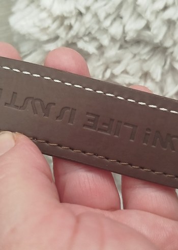 Kahverengi Deri Toka Kemer - Görsel 2