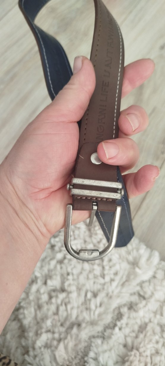 Kahverengi Deri Toka Kemer - Görsel 4