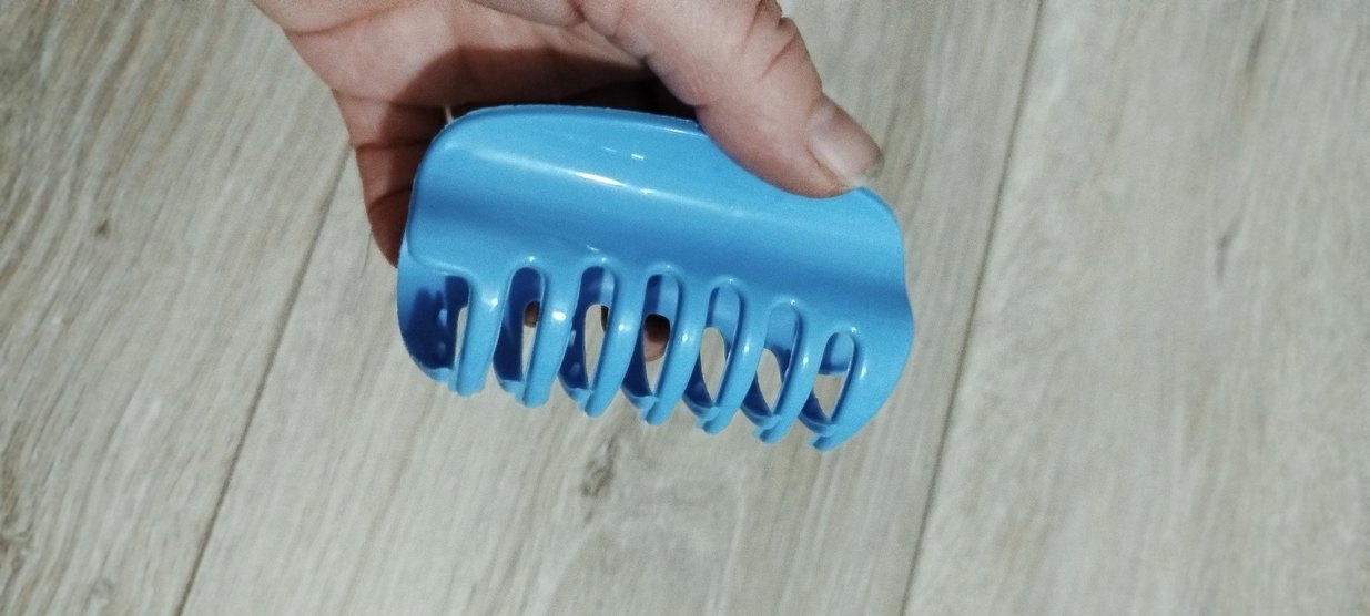 Mavi Plastik Saç Tokası - Görsel 2