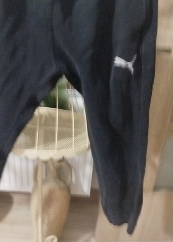 Siyah Puma Fermuarlı Erkek Eşofman Altı - Görsel 2