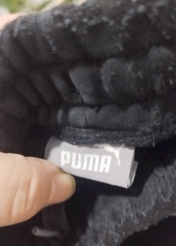 Siyah Puma Fermuarlı Erkek Eşofman Altı - Görsel 3