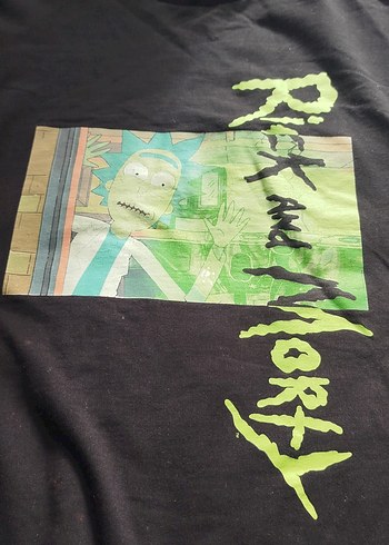 Siyah Baskılı Sweatshirt - Görsel 2