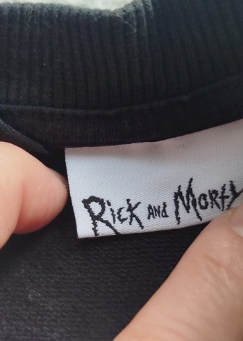 Siyah Baskılı Rahat Kesim Sweatshirt - Görsel 4