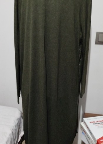 Uzun Kollu Salaş Kadın Triko Elbise - Görsel 6